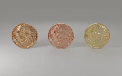 Replicas Ø 30 mm: bronze, copper and brass
