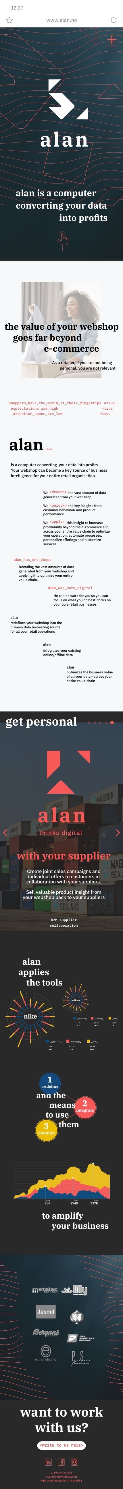 Landing mobile mockup