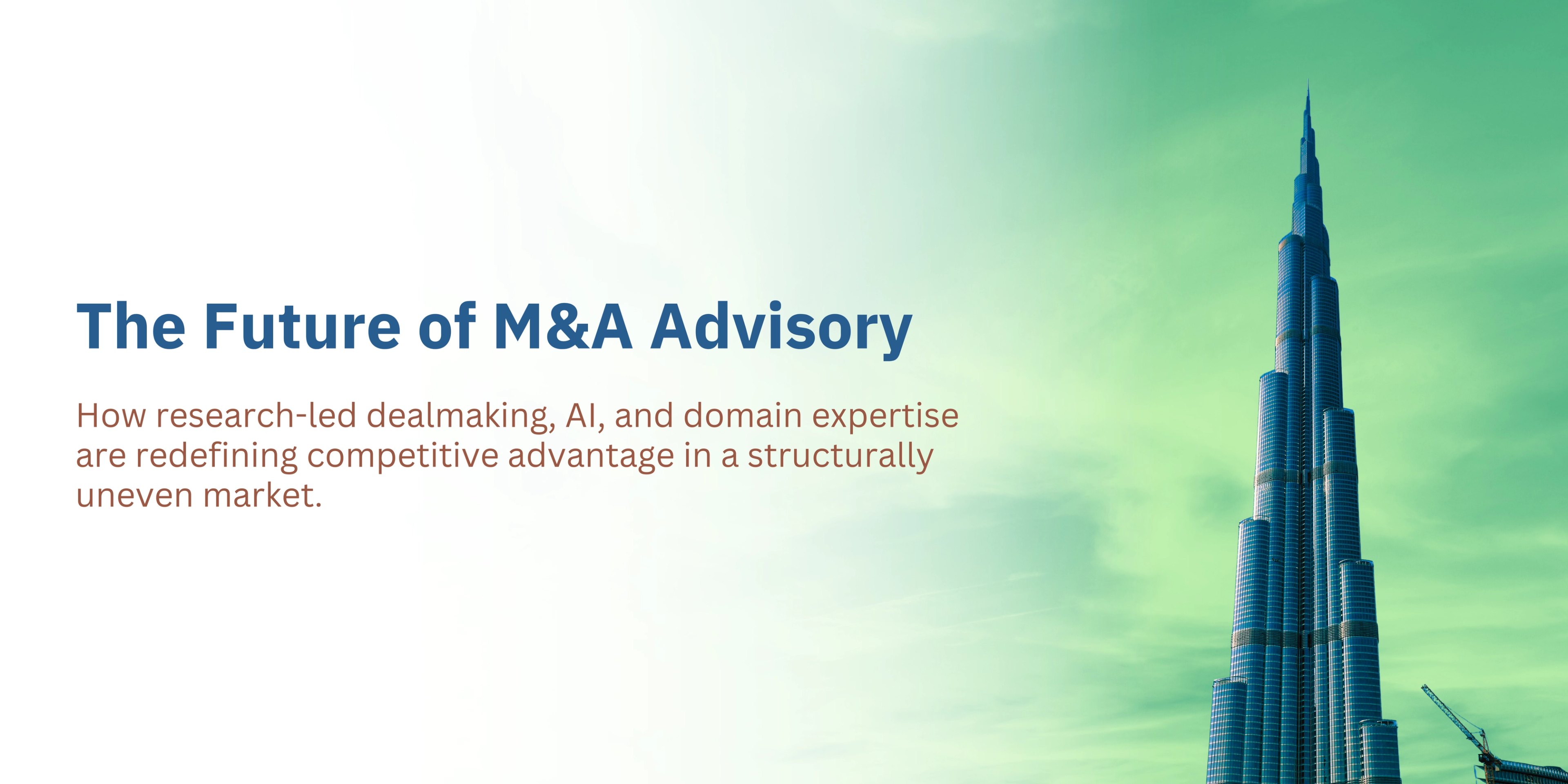 The Future of M&A Advisory-banner