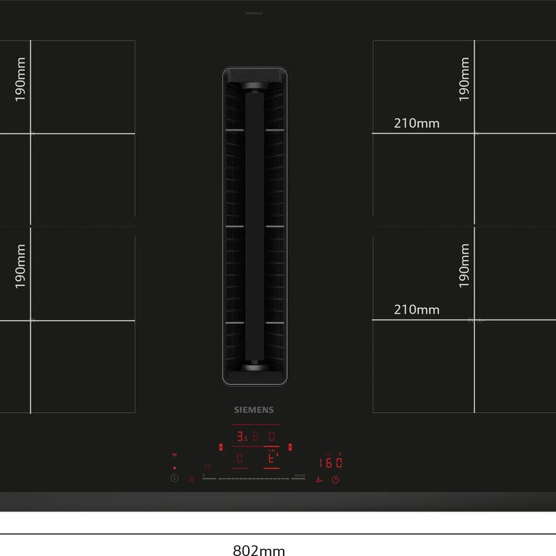 IQ500 Induction hob with integrated ventilation system 80 cm surface mount without frame - image 4