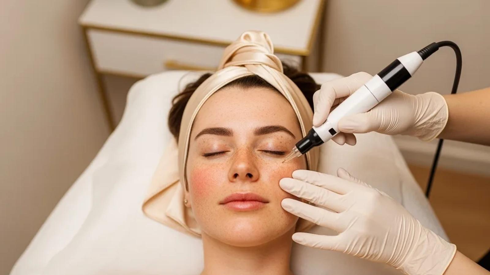 Microchanneling collagen induction (microneedling) treatment in Temecula