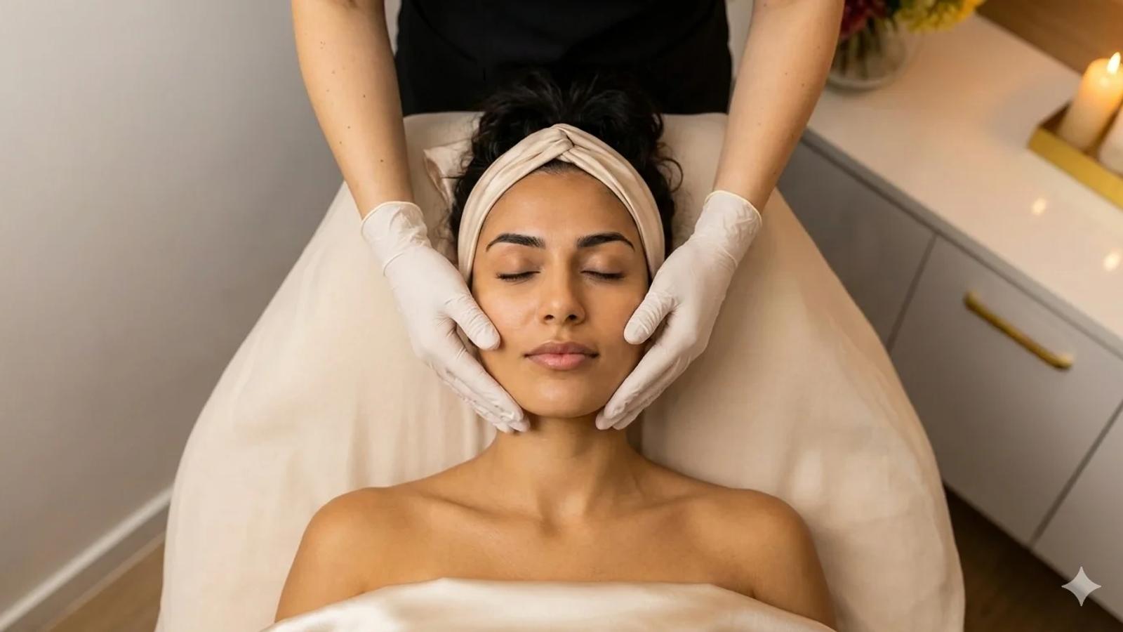 Customized facial massage at Aura Aesthetics in Temecula