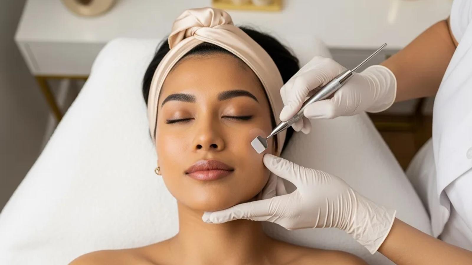 Professional dermaplaning exfoliation treatment in Temecula