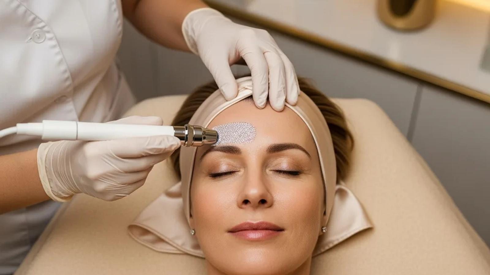 Microdermabrasion resurfacing for brighter skin at Aura Aesthetics in Temecula