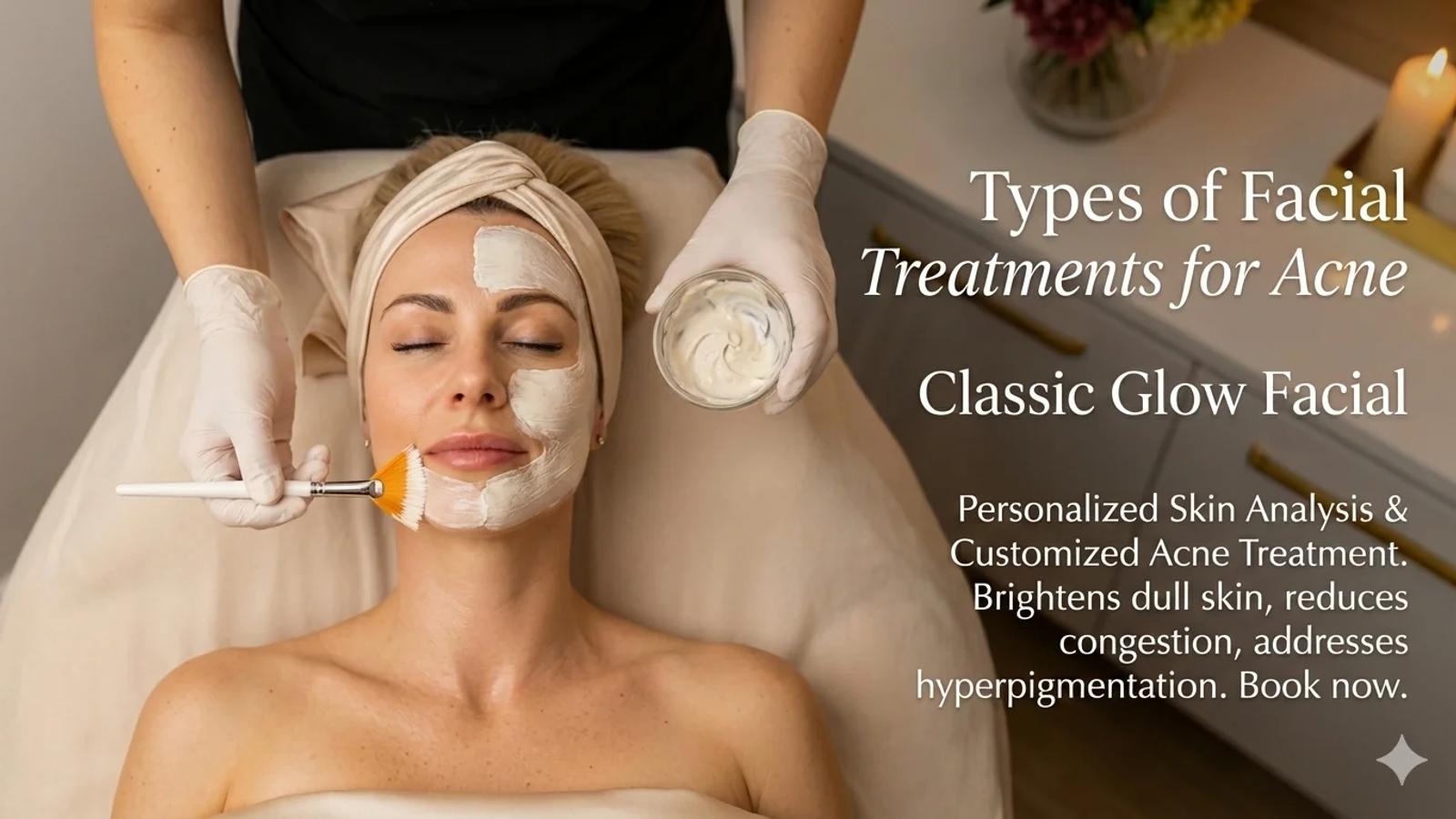 Acne treatment facial mask at Aura Aesthetics in Temecula
