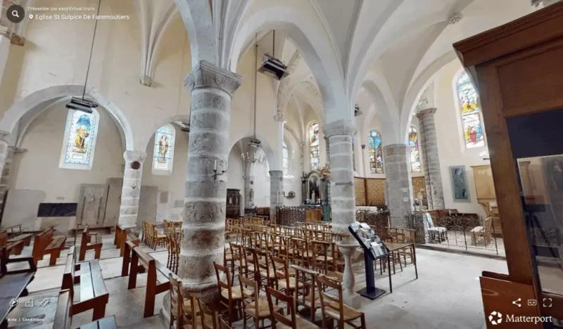 Preview of the virtual tour: Église de Saint-Sulpice de Faremoutiers