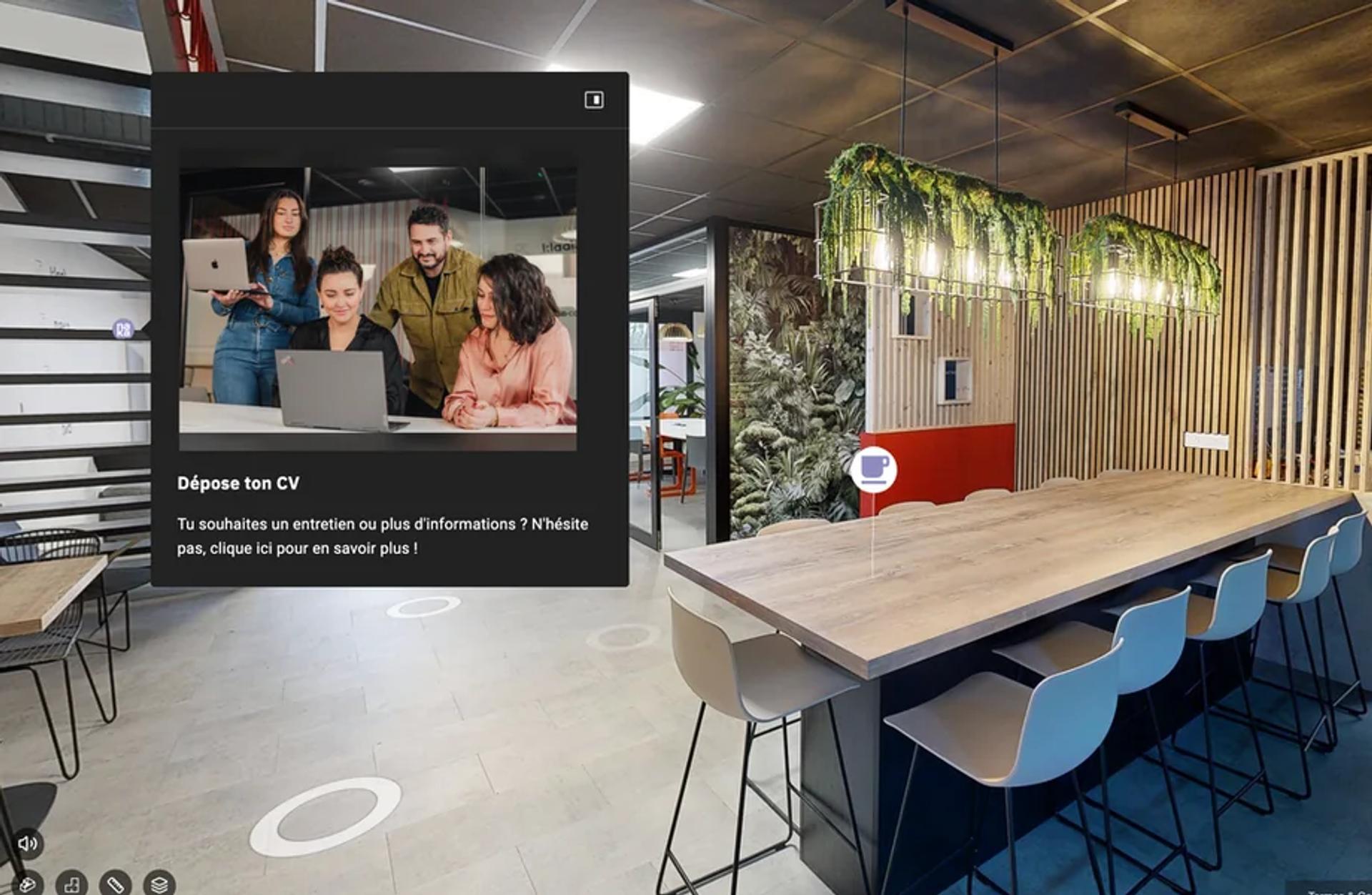 Les bureaux de Naka Conseil à Balma, captés en 360°