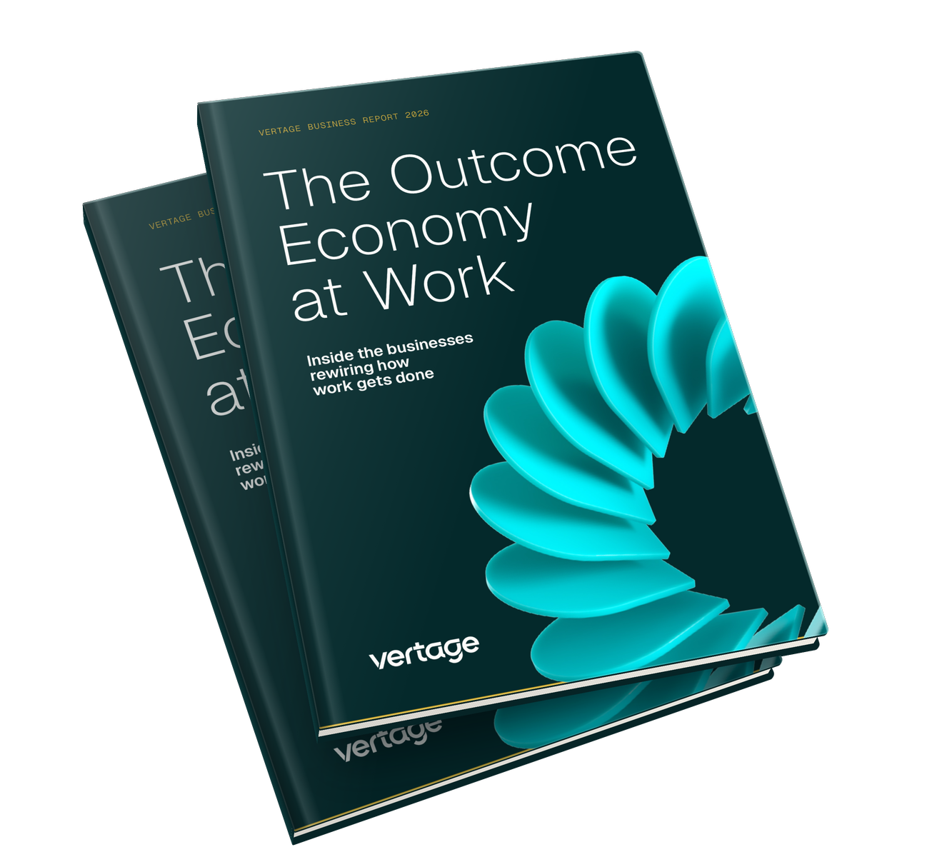 Cover of The Outcome Economy at Work, the Vertage Business Report 2026