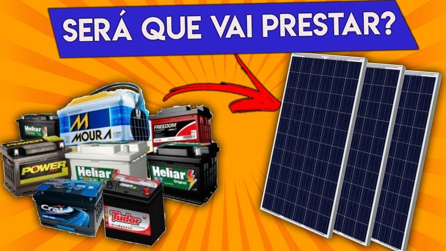 IDEIA GENIAL ou GAMBIARRA? BATERIA DE CARRO na ENERGIA SOLAR IDEIA GENIAL ou GAMBIARRA? BATERIA DE CARRO na ENERGIA SOLAR