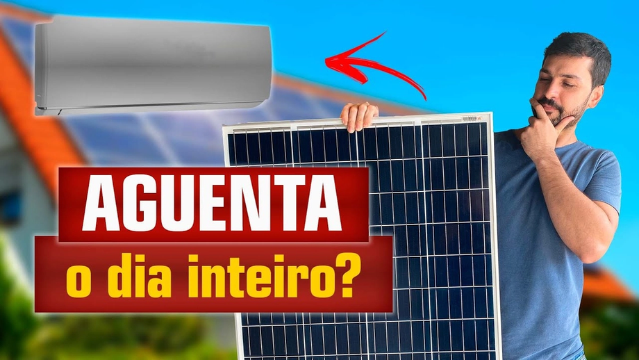 2 PLACAS SOLAR de 150W ligam um Ar Condicionado  de 7500BTU?