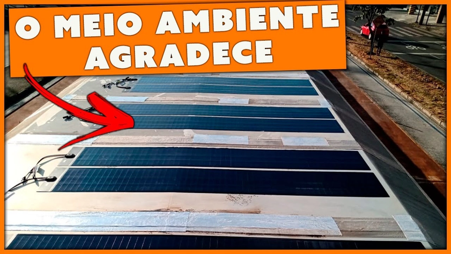 Módulos solar de filme fino em um ponto de ônibus em BH! Módulos solar de filme fino em um ponto de ônibus em BH!