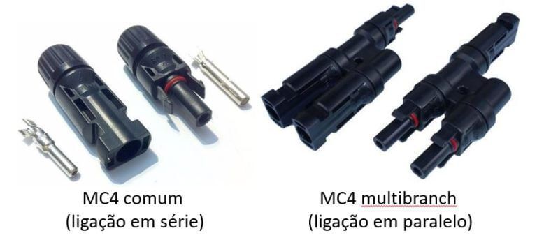 Conectores MC4 do painel solar fotovoltaico (módulo fotovoltaico)