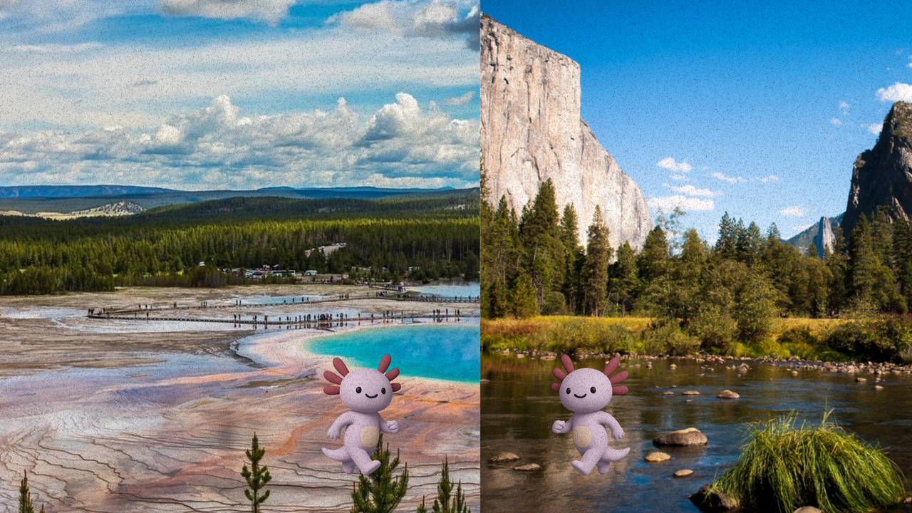 a picture of a landscape with the word axel on it