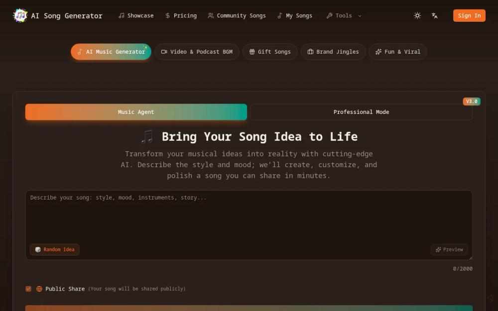 image of AI Song Generator