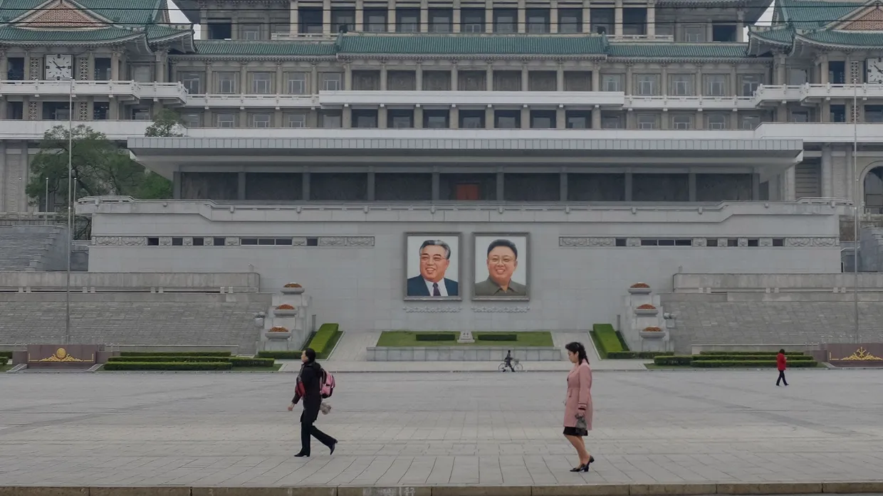 Kim Il sung Square in Pyongyang North Korea