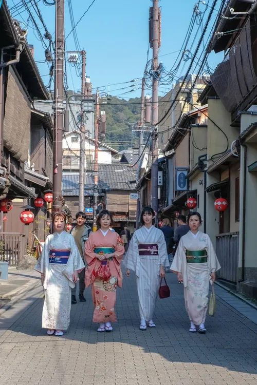 Kimonos in Kyoto