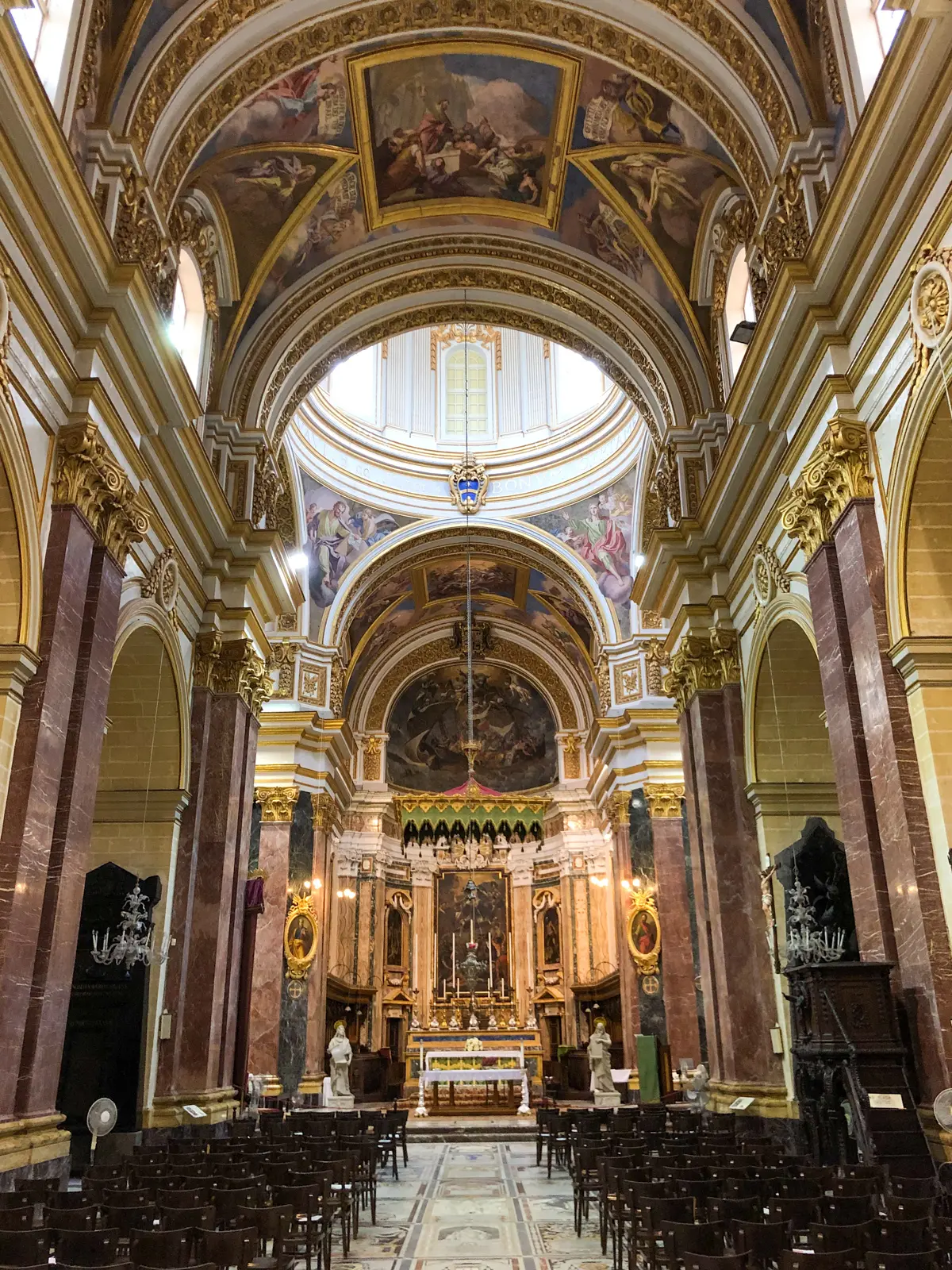 Inside the Parish Church of St Paul