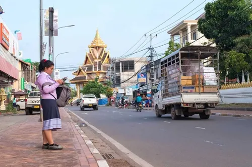 New Pilar City Temple in Vientiane Laos