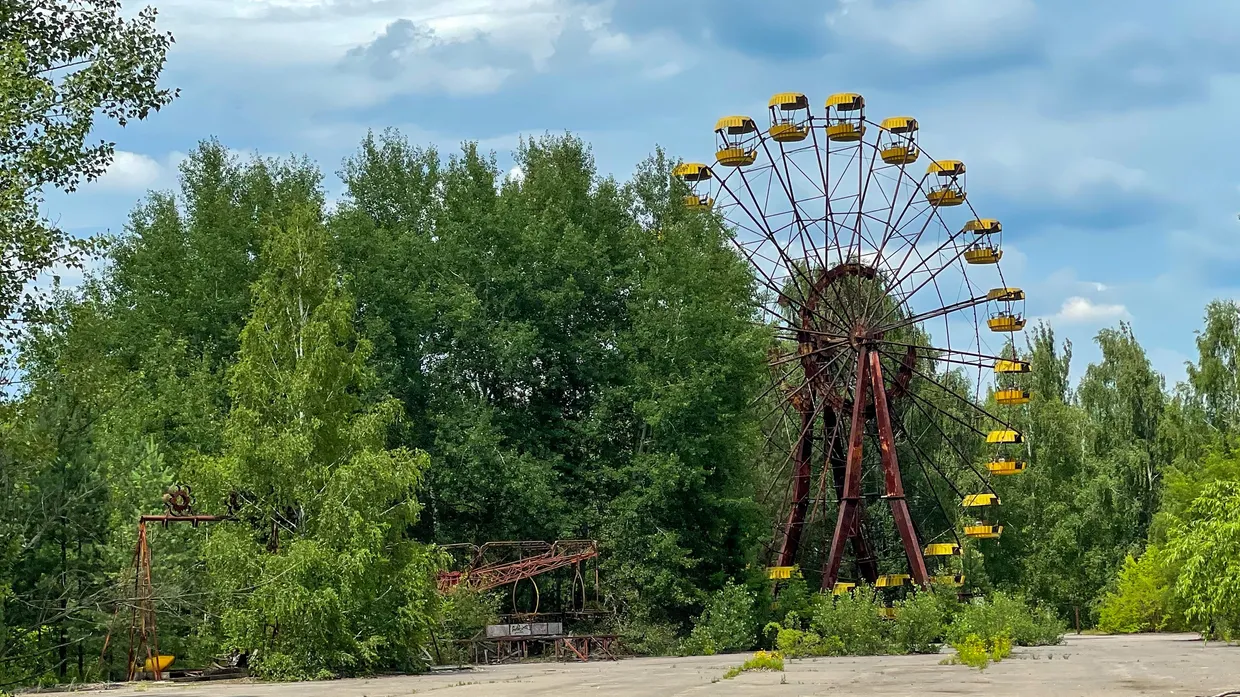 Cover for A day in the exclusion zone: Chernobyl and Pripyat