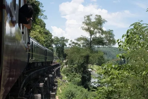 View of the death railway Thailand