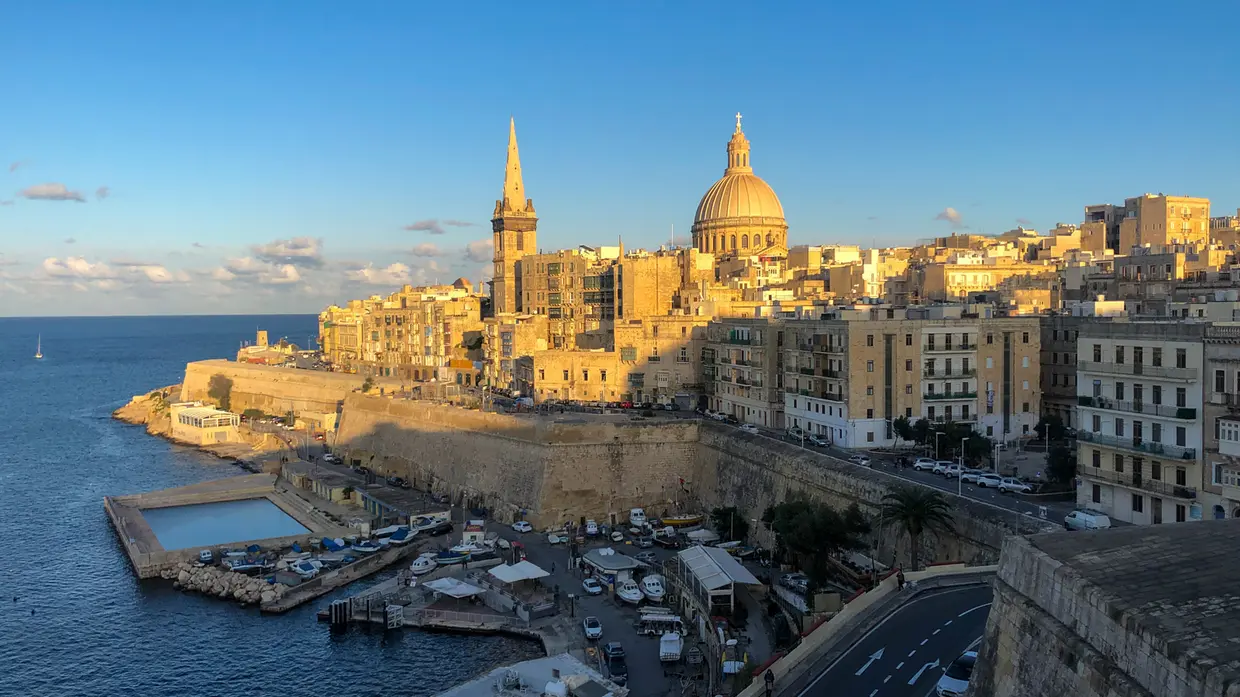 Overlooking the Basilica of Our Lady of Mount Carmel, Valletta