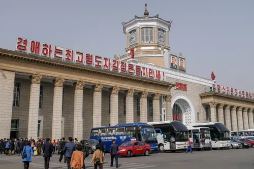 Pyongyang train station