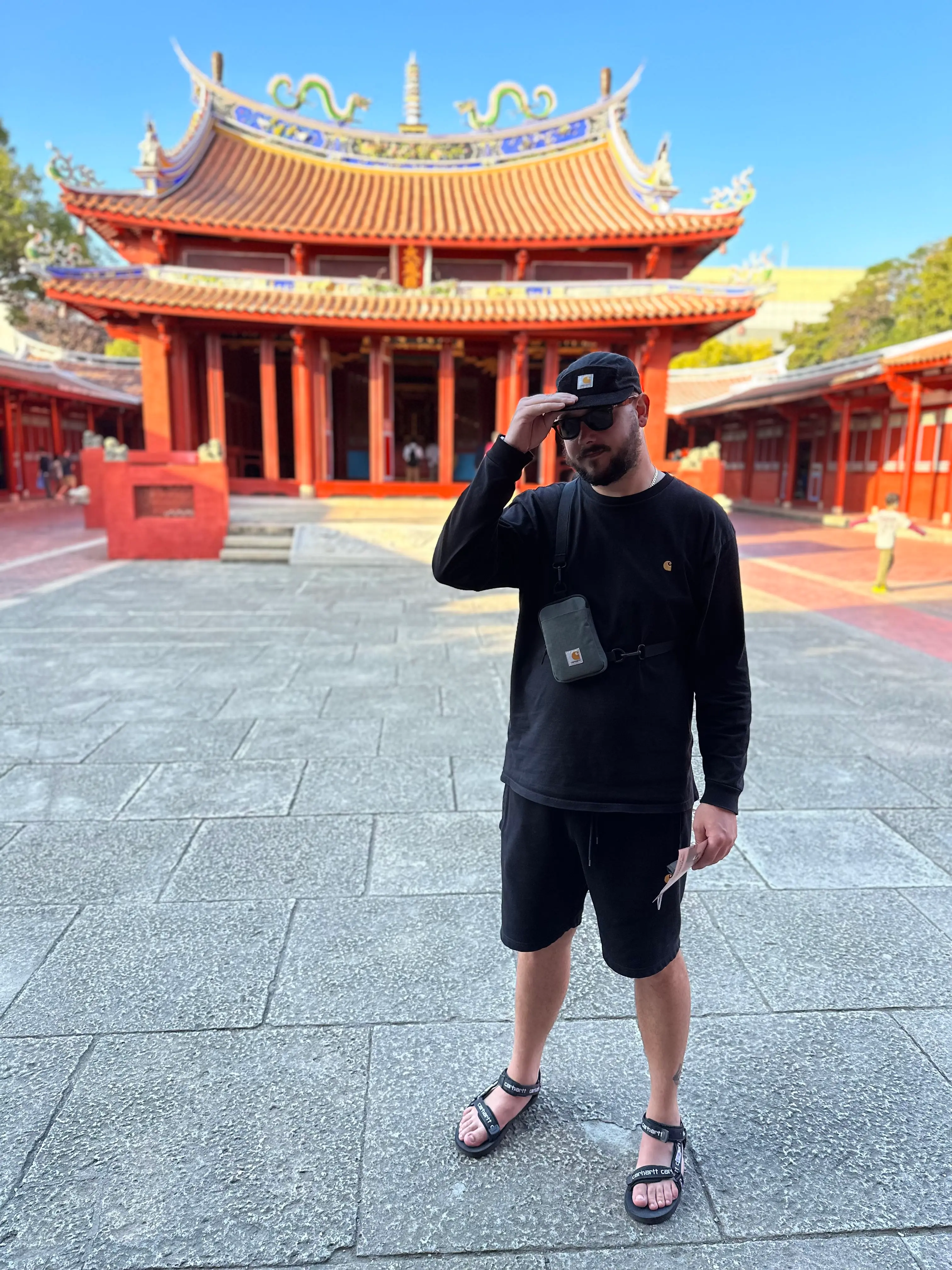 At a temple in Kaohsiung, Taiwan