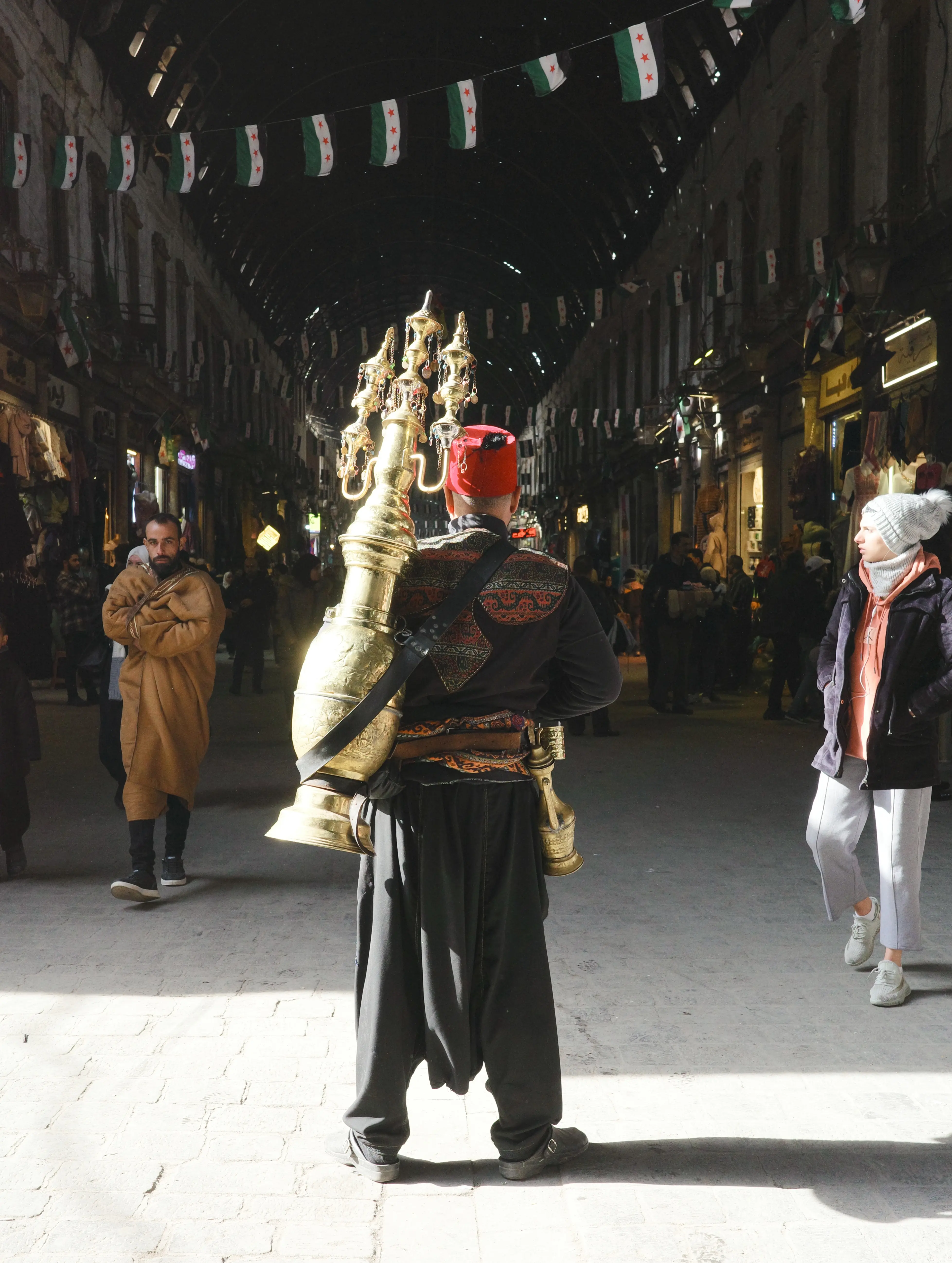 Tamarind juice seller in Damascus