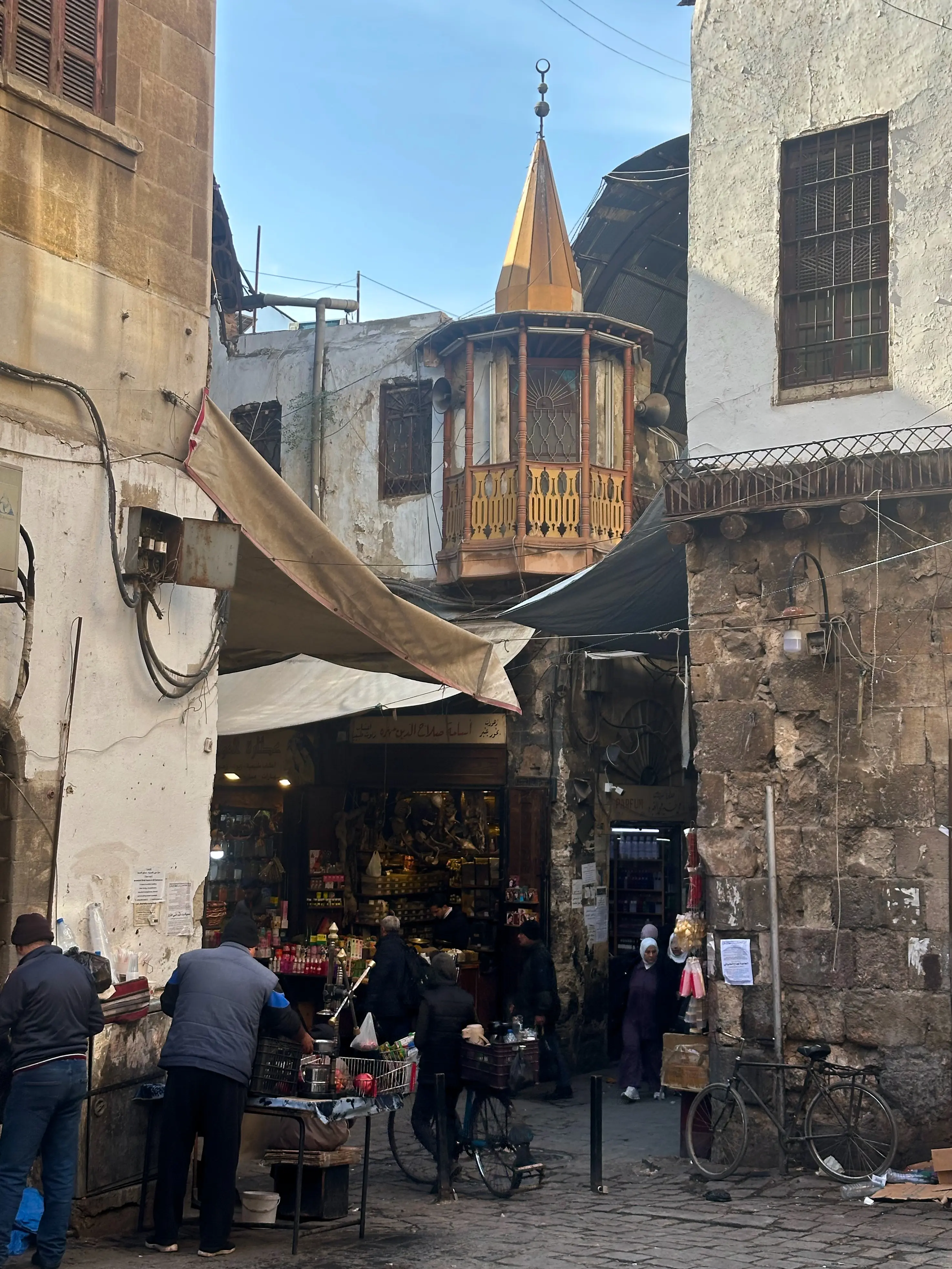 Corner of the souq opposite Al Azem Palace