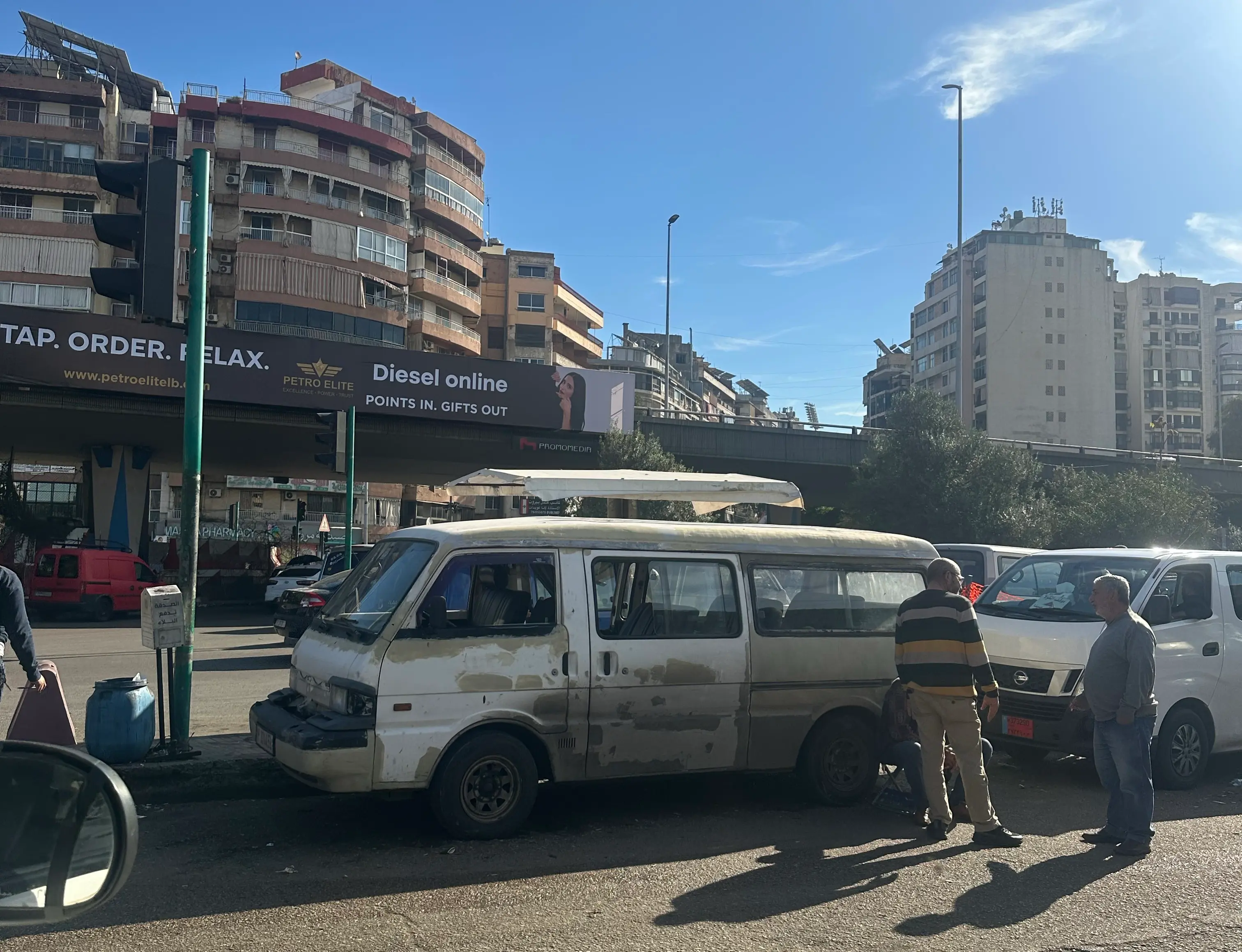 Cola junction, minivan to Syria