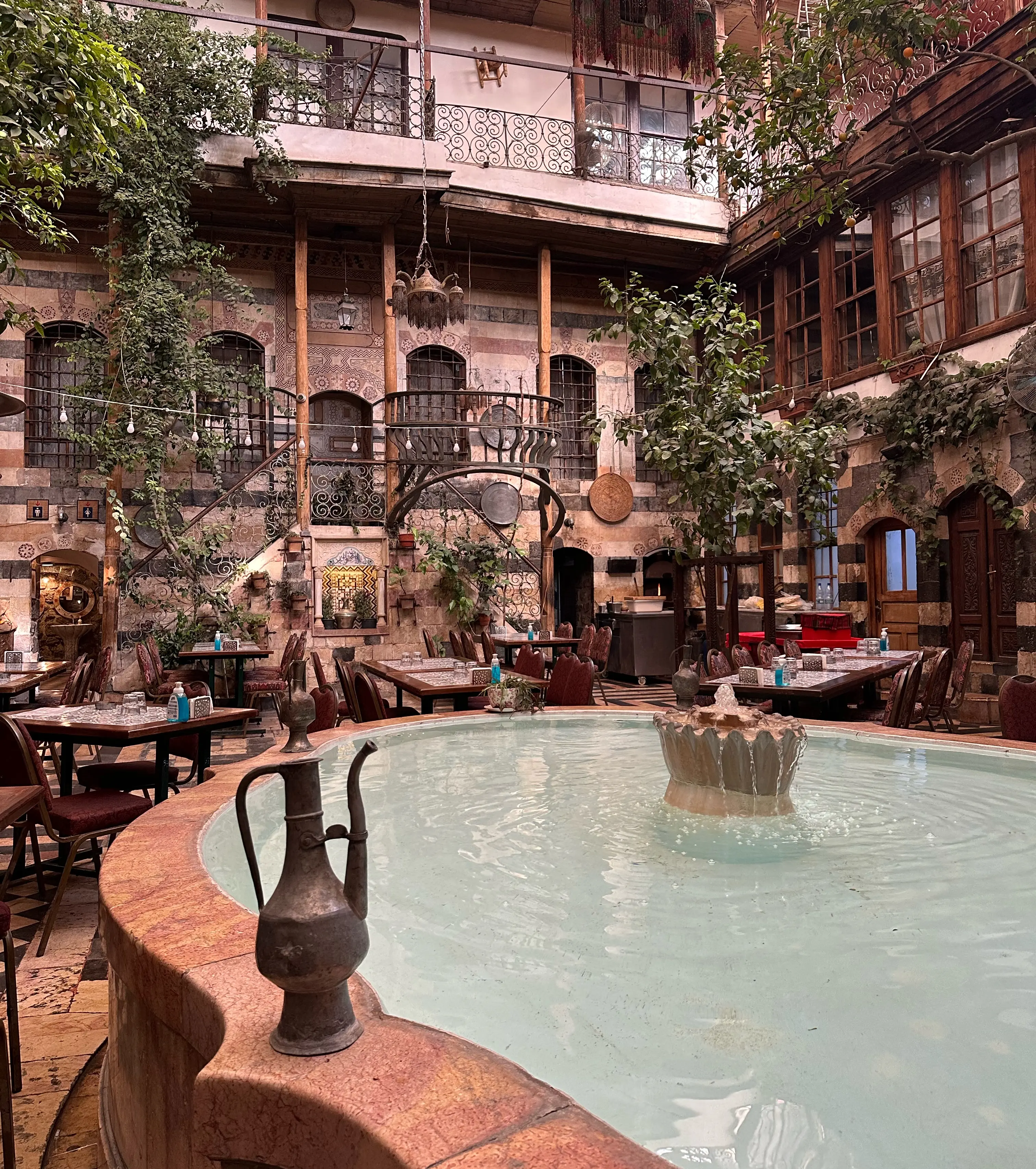 Local restaurant in an old house