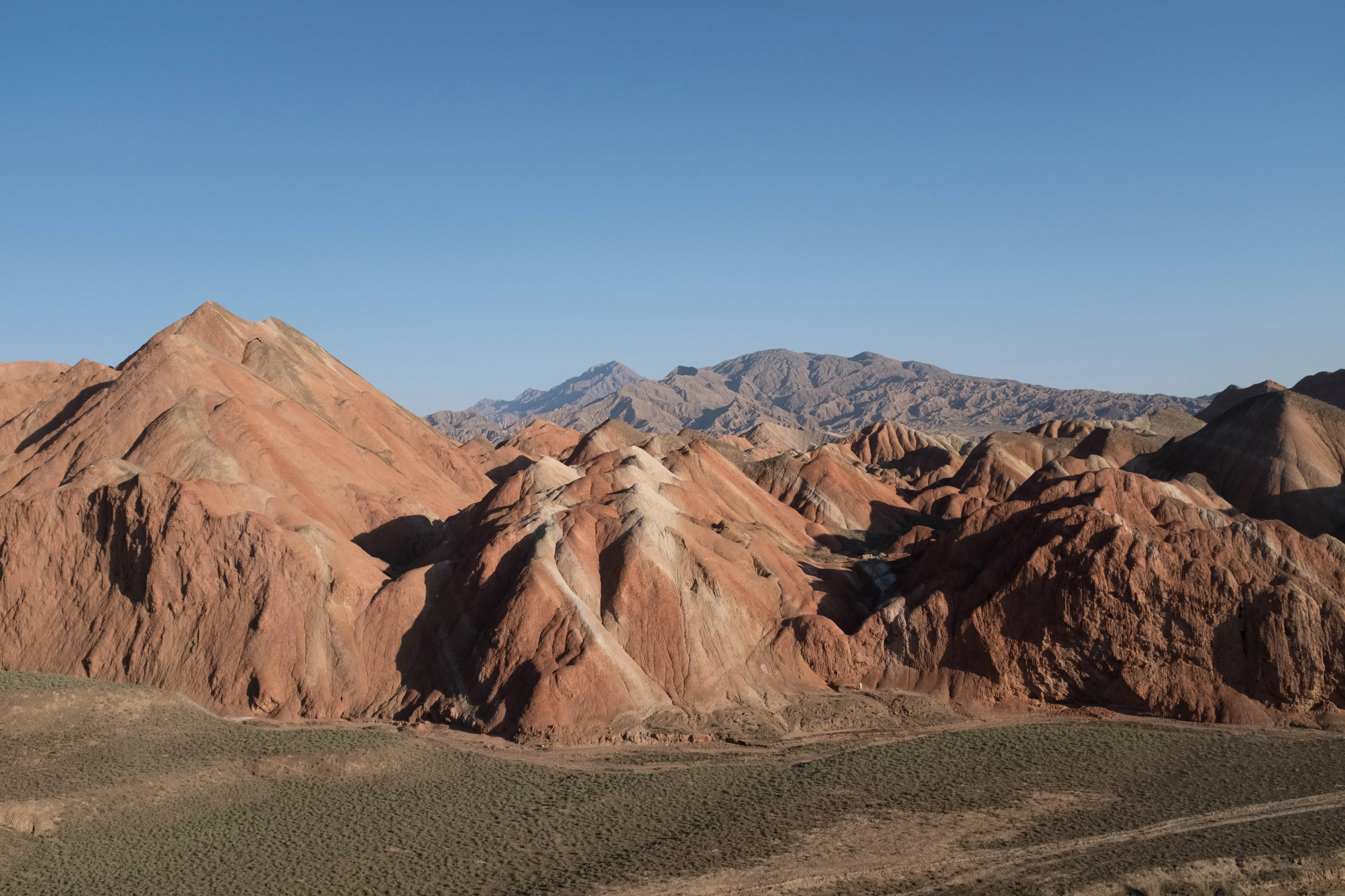 China’s Great Wall in the Desert and the Striped Mountains