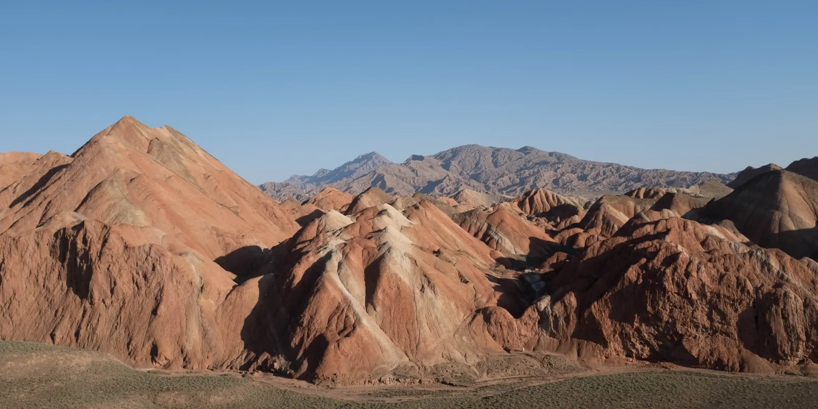 China’s Great Wall in the Desert and the Striped Mountains