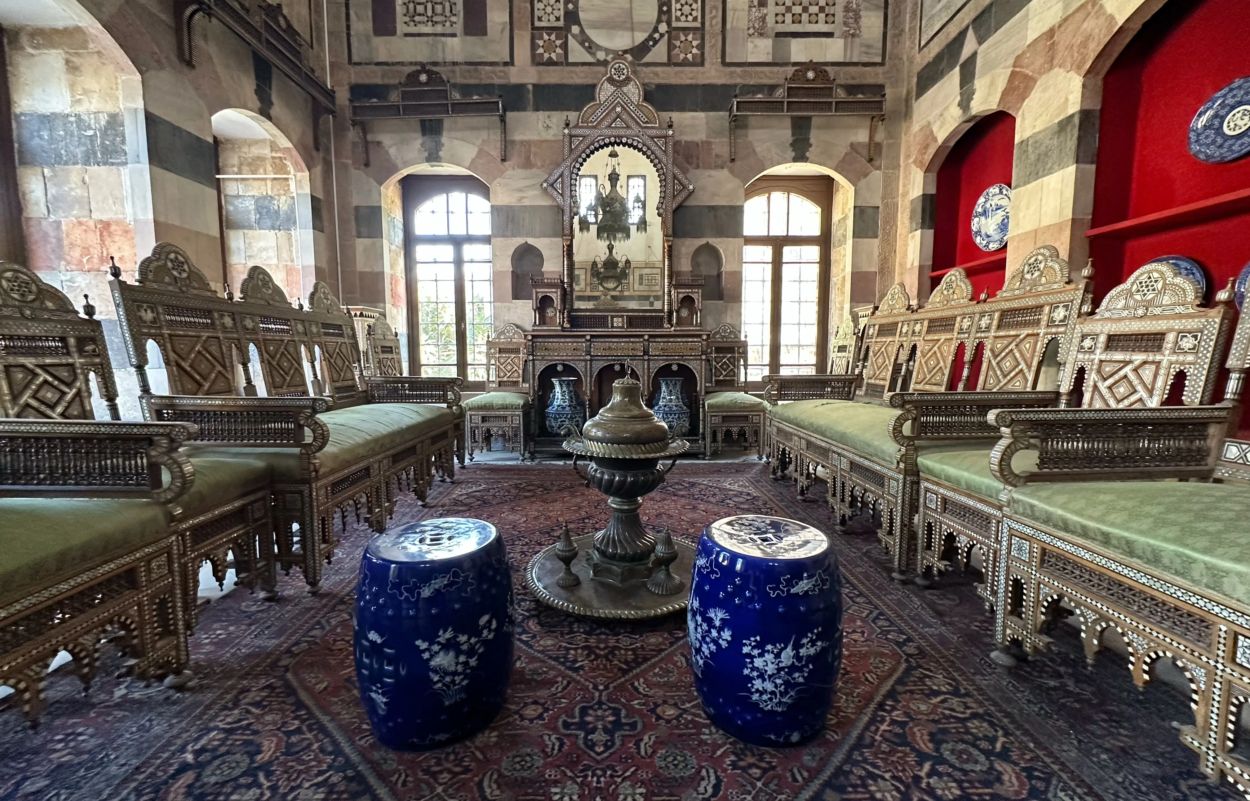 Meeting room inside Al Azem Palace