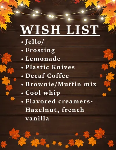 Wish list background