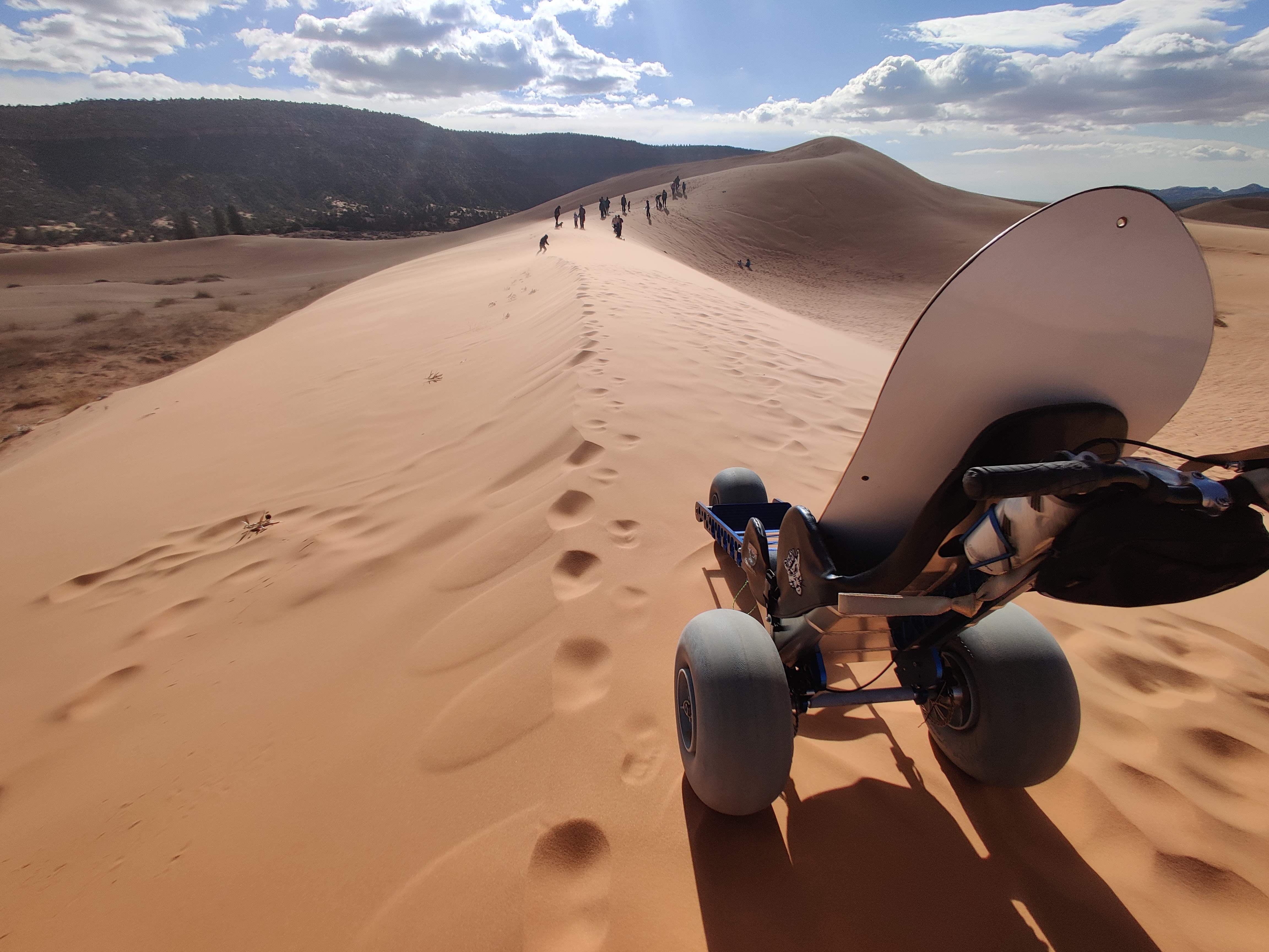 Extreme Motus All Terrain Wheelchair at the Coral Pink Sand Dunes