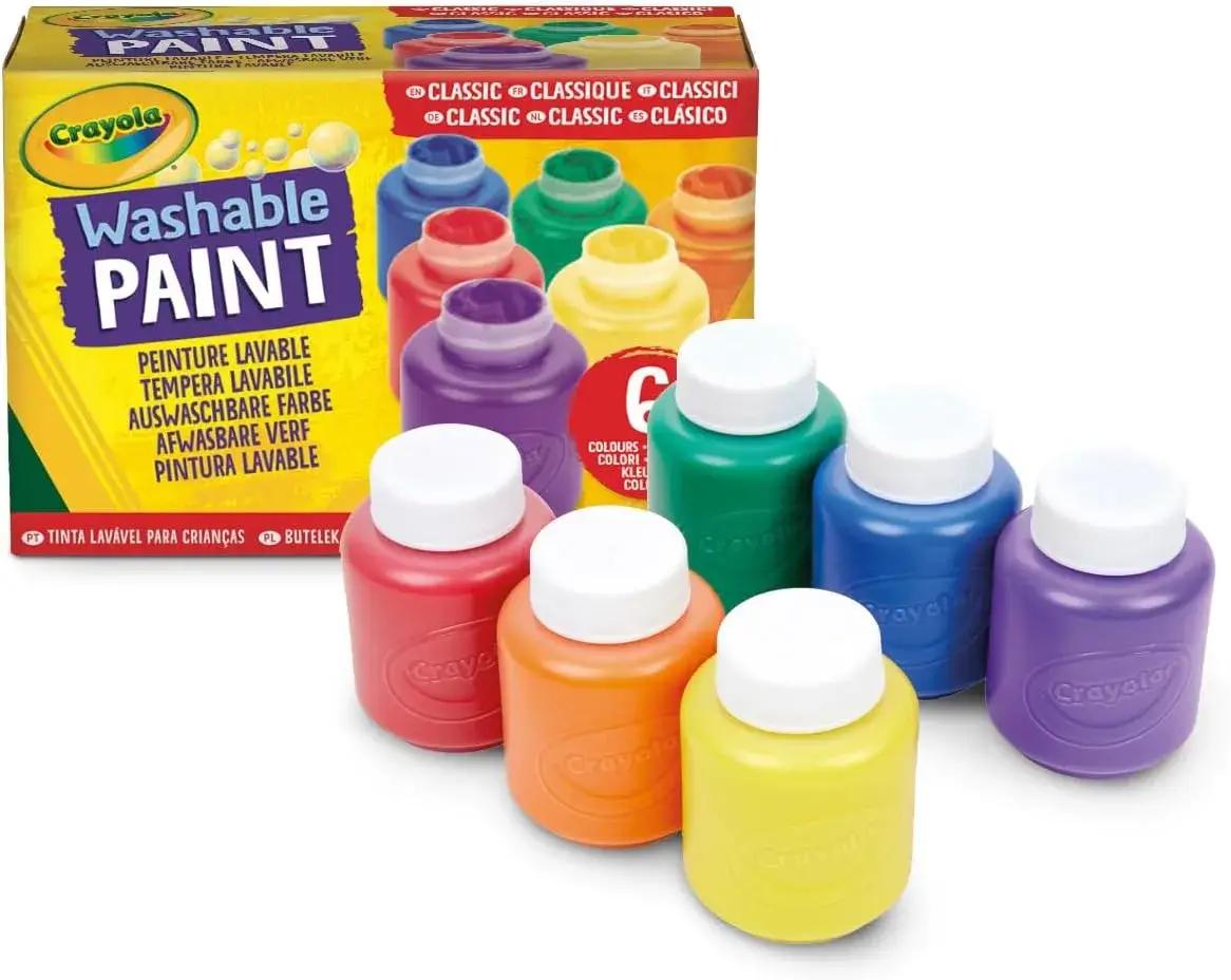 Crayola Washable Kids Paint – 6 Assorted Colours
