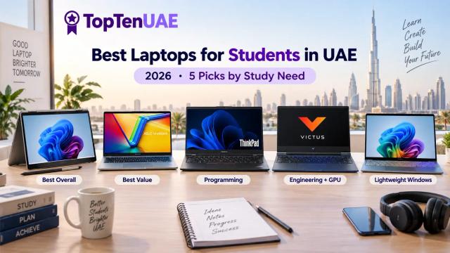 Best laptops for students in UAE for general study, programming, engineering and portable use