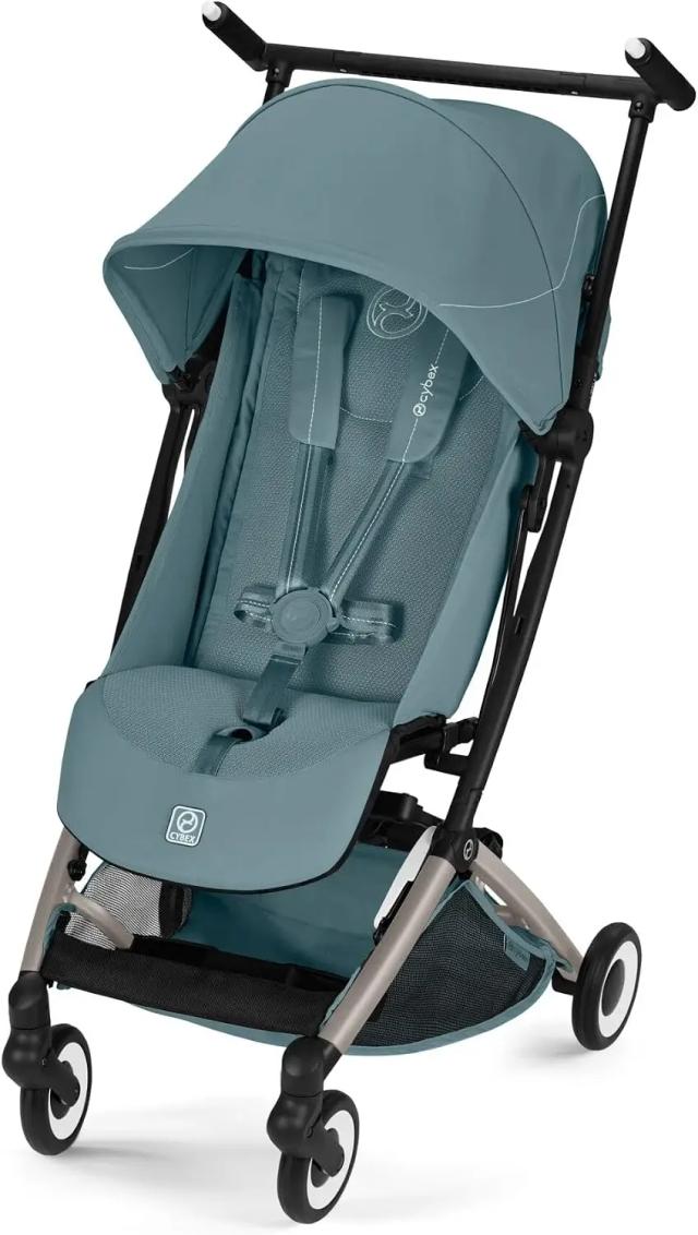 Side view of Cybex Libelle TPE/Stormy Blue-Light Blue PU1