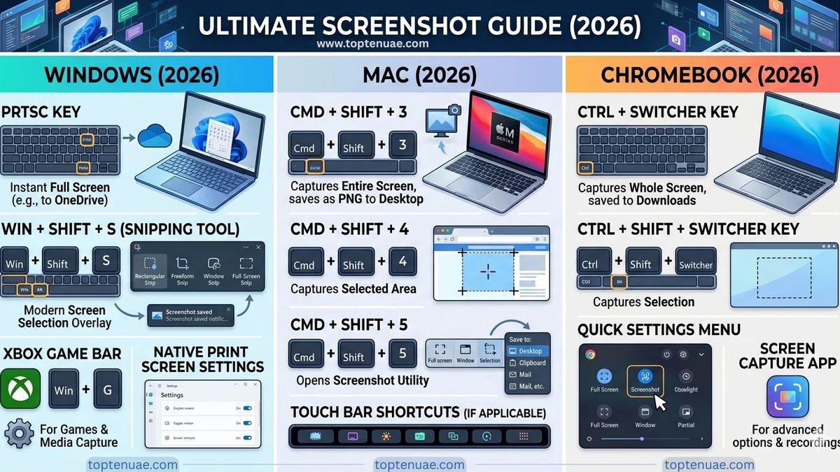 How to take a screenshot on a laptop or PC in 2026 using Windows, Mac, and Chromebook keyboard shortcuts