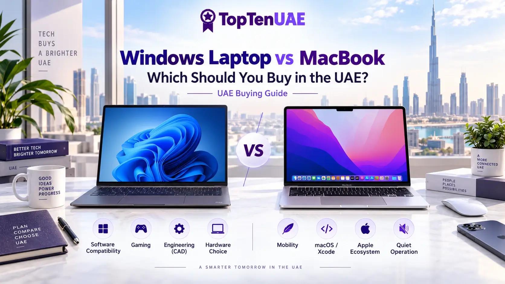 Windows laptop and MacBook comparison - buying decision guide for UAE shoppers
