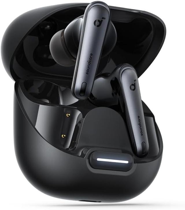 soundcore Liberty 4 NC wireless noise cancelling earbuds black charging case