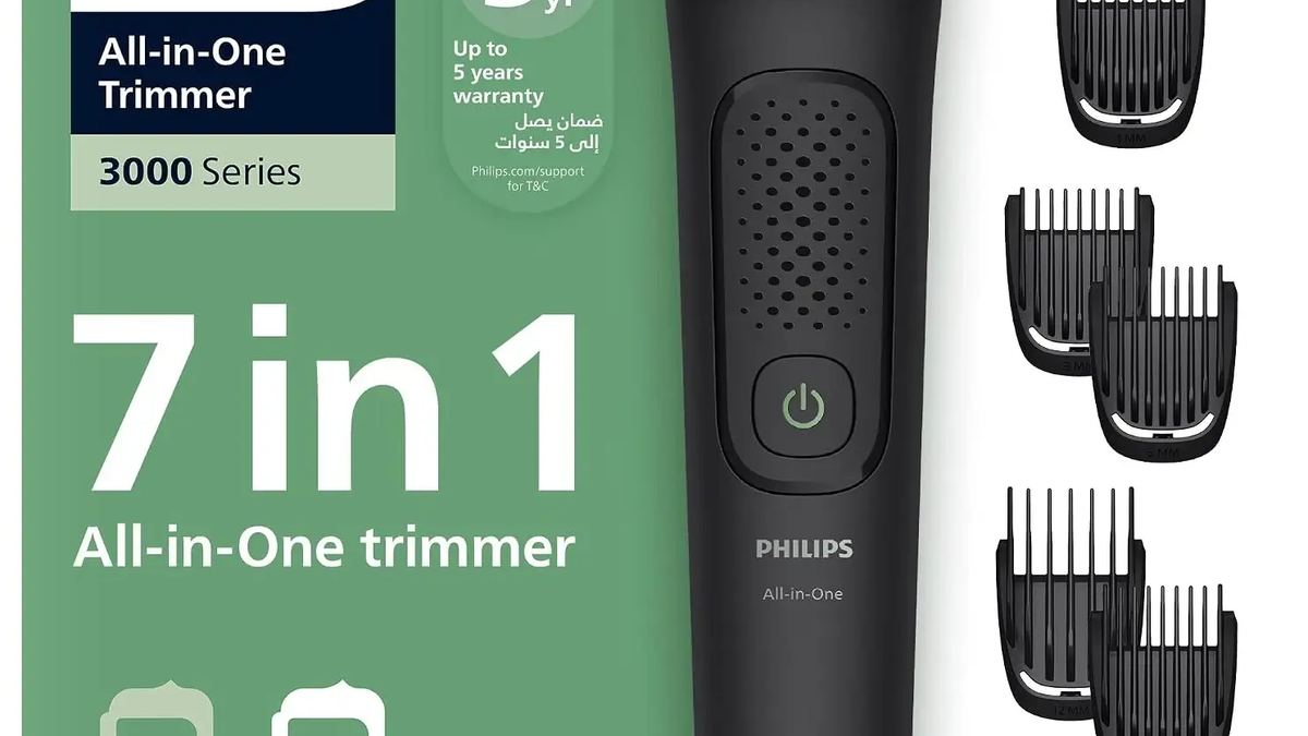 Philips All-in-One Trimmer 3000 Series MG3920/15 with seven grooming attachments