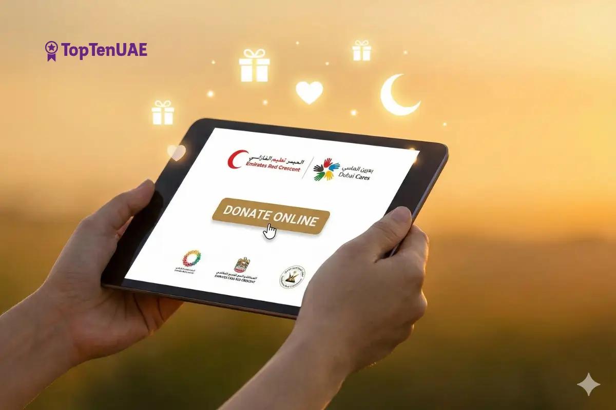 Hands holding a glowing donation symbol representing hope and online charity contributions to authorized organization...