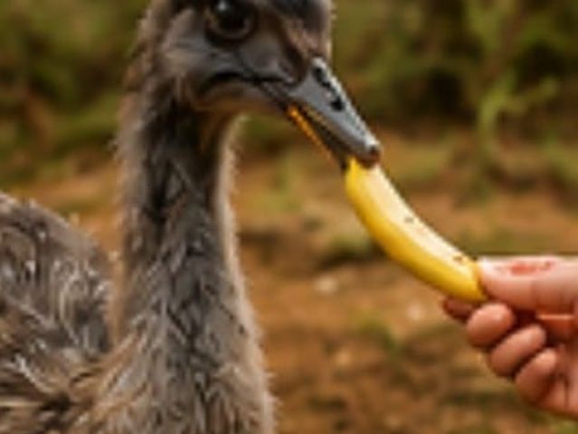 Alimentação das emas