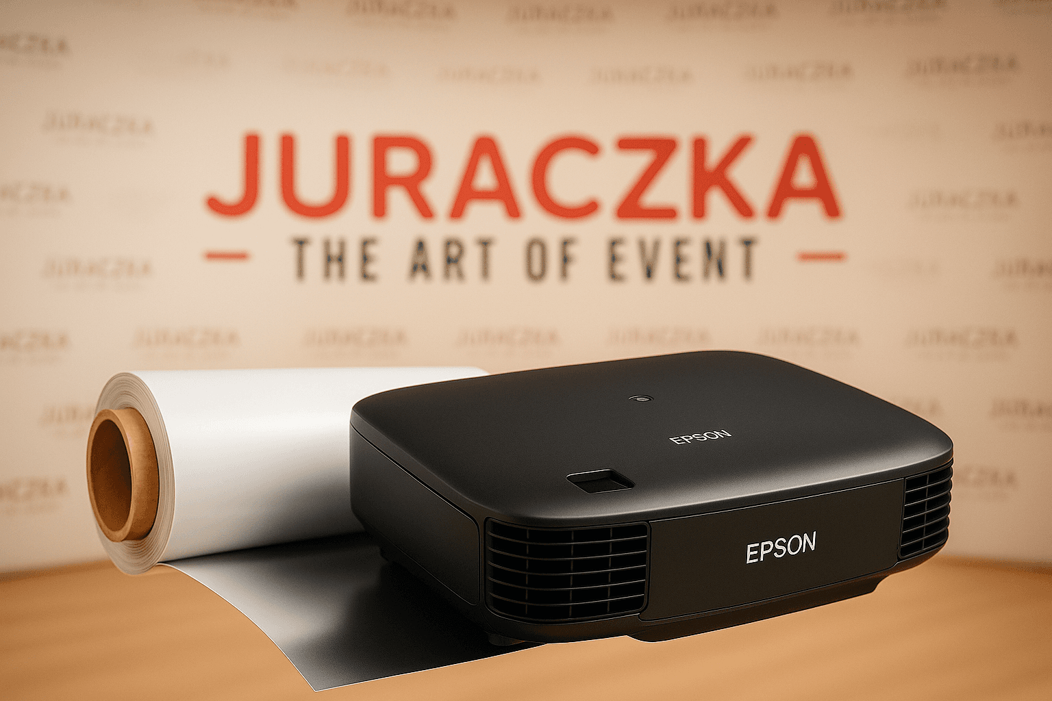 Projektionsfolie – Projektion bei Juraczka