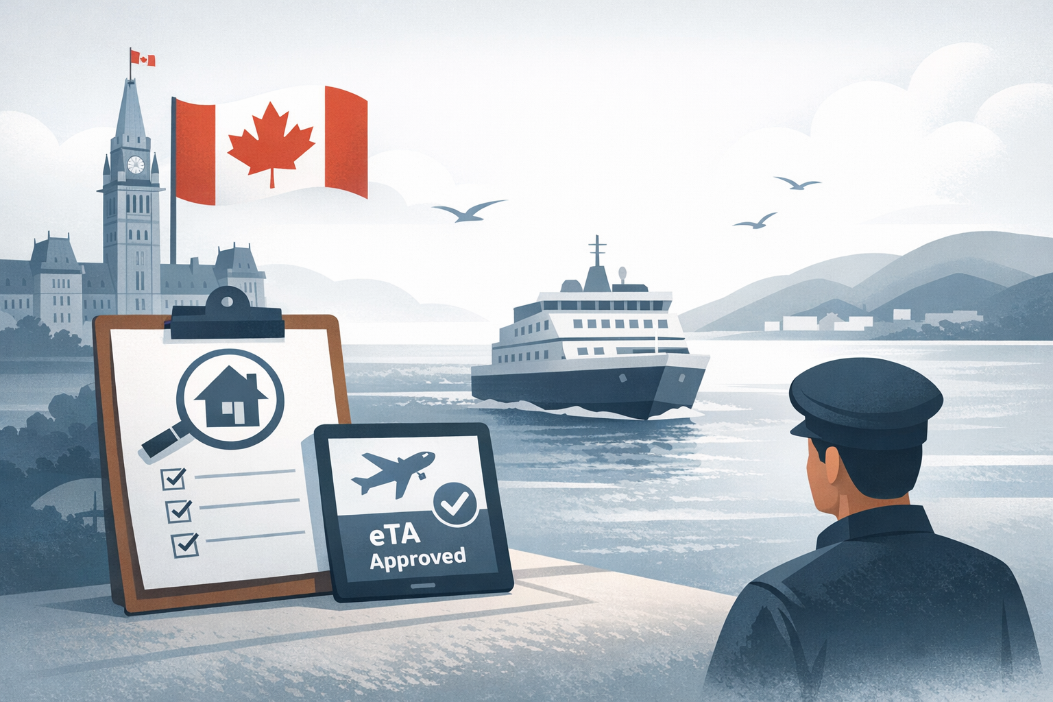 Canada requires eTA for visa‑exempt travellers arriving by vessel from Saint‑Pierre‑et‑Miquelon, with cruise and crew exemptions