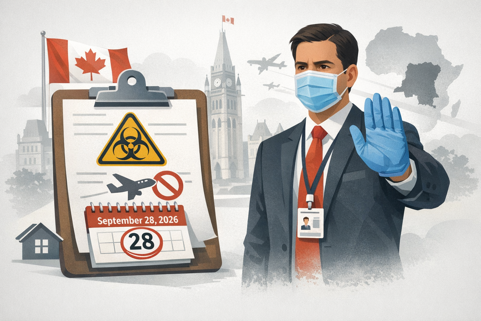 Canada extends Ebola travel measures to Sept. 28, 2026, bars foreign nationals who were in DRC within past 21 days
