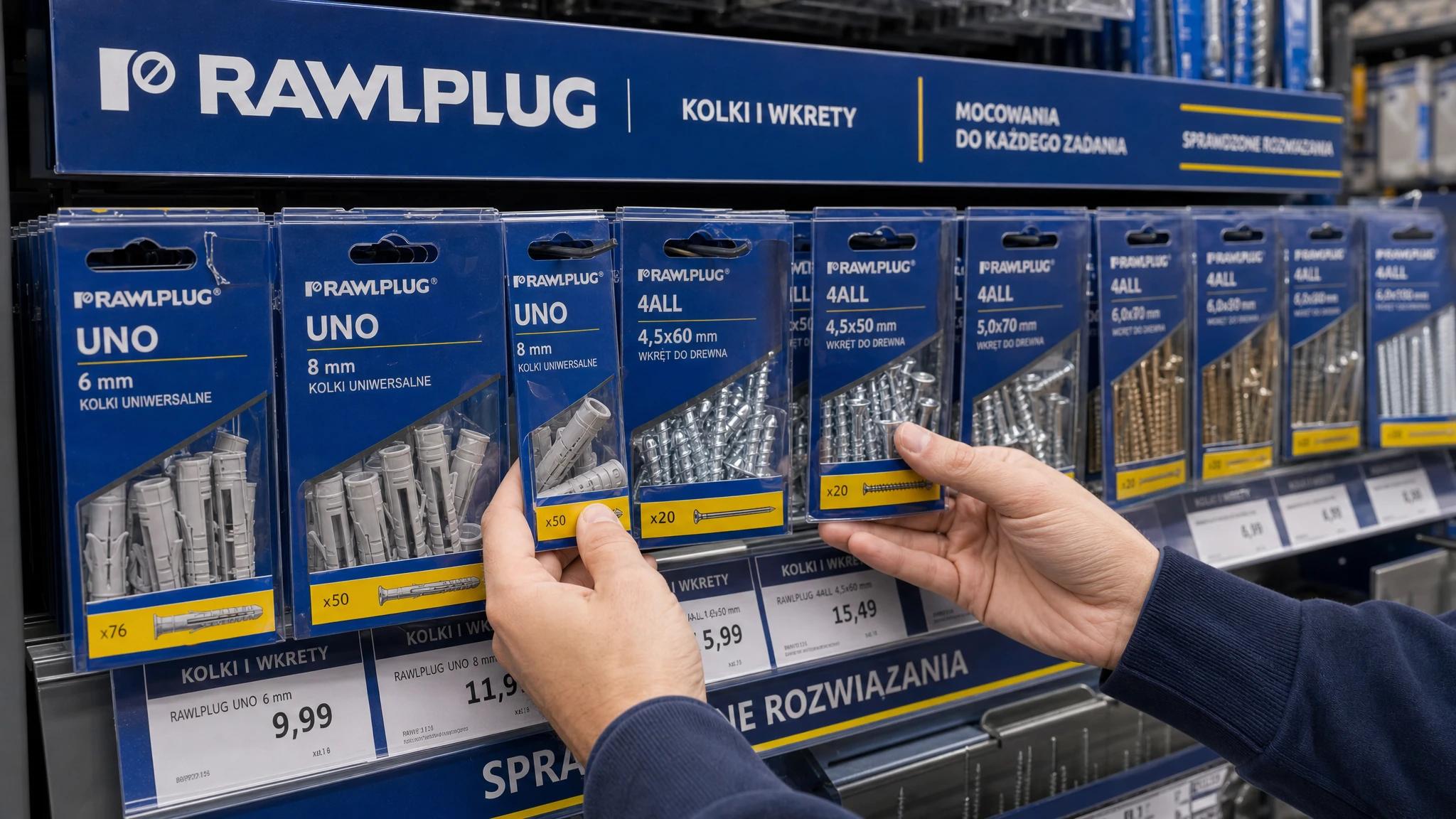 Stały merchandising Rawlplug w sieciach Castorama i OBI
