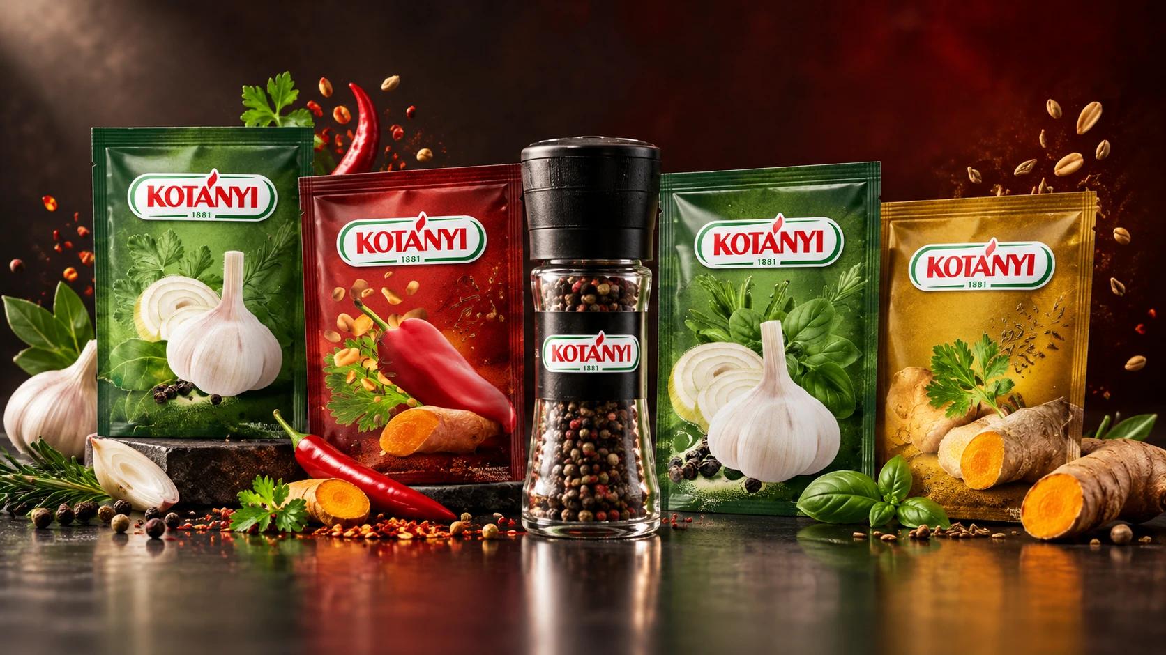 Merchandising stacjonarny i mobilny dla Kotányi